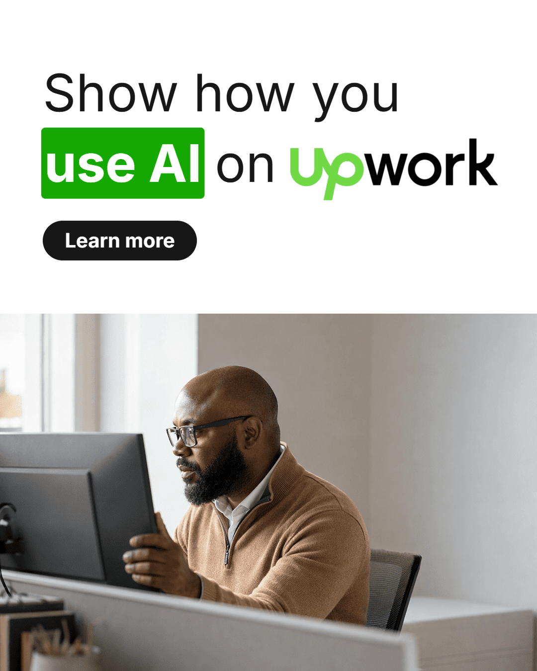 Upwork post: Show how you use AI on Upwork